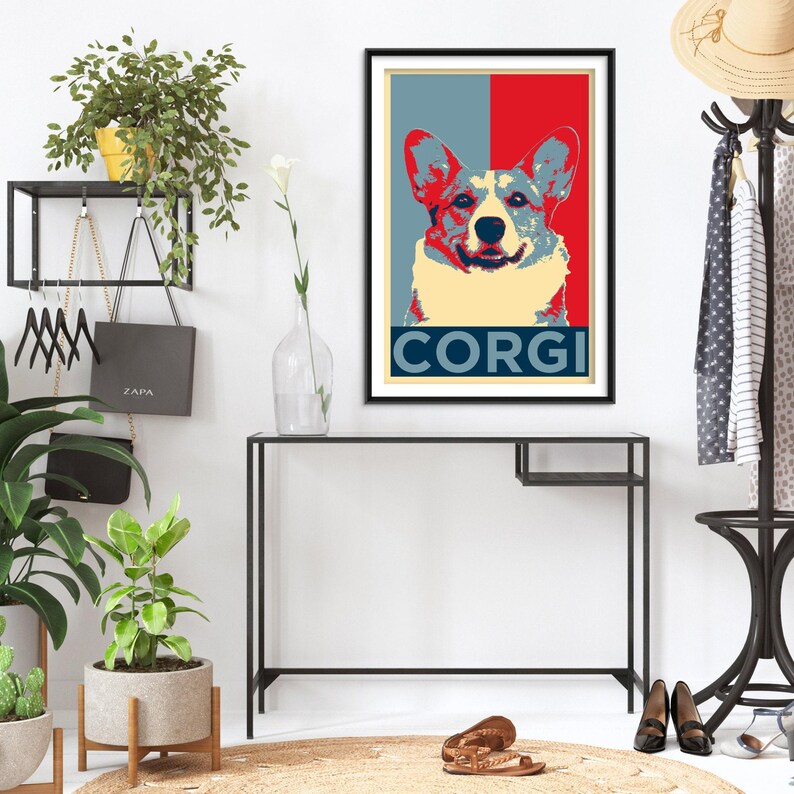 Corgi Original Art Print - Poster Photo Gift Wall Home Decor - Animal ...