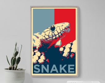 Snake Original Art Print - Photo Poster Gift Wall Home Decor - Hope Animal Lover, Serpent, Reptile, Python