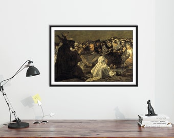 Francisco Goya - the Coven (1823) Extract - Classic Painting Photo