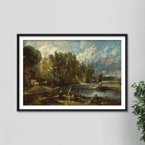 John Constable - Stratford Mill (1820) - Reproduction of a Classic Painting - Photo Poster Print Art Gift