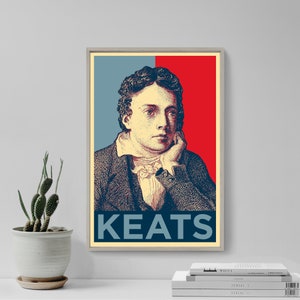John Keats Original Art Print - Photo Poster Gift Home Wall Decor English Romantic Poet
