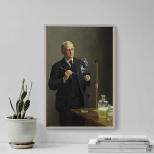 John Collier - Portrait of Charles Vernon Boys (1915) - Classic Painting Photo Poster Print Art Gift Wall Home Decor