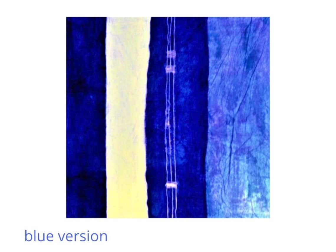 Contemporary abstract painting acrylic wall art with paper Etsy