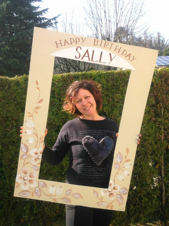 Photo Booth Frame Birthday Personalized Handmade Frame Photo Etsy