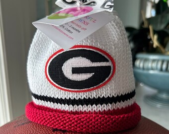 Cotton Newborn Bulldogs Baby Beanie by Colorful Crowns