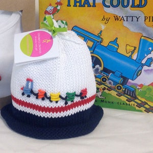 Choo Choo Train Baby Beanie by Colorful Crowns