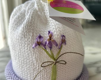 Newborn Iris Cotton Baby Beanies by Colorful Crowns