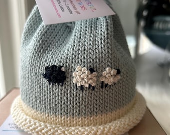 Baa Baa Black Sheep Newborn Baby Hat