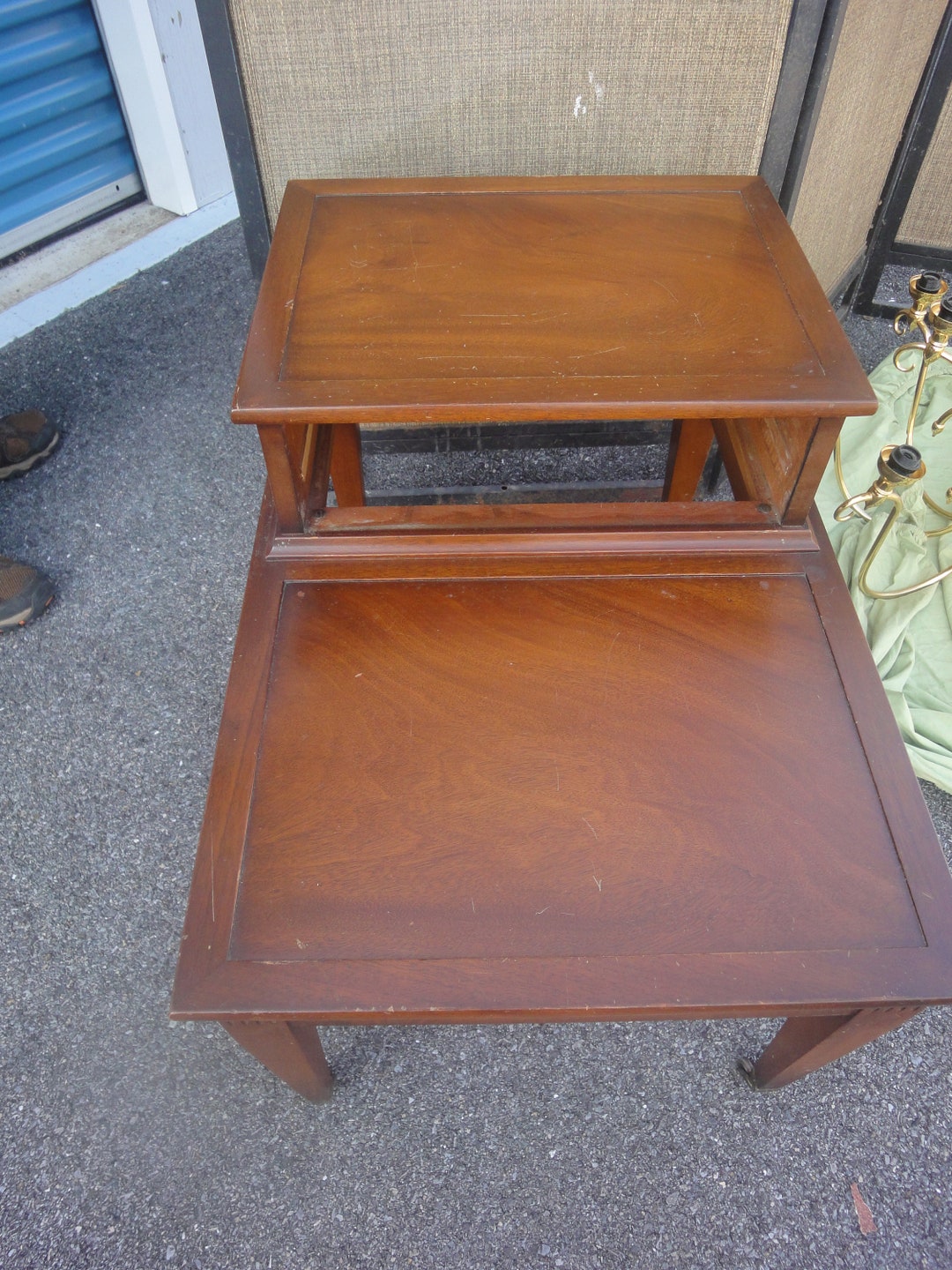 IMPERIAL FURNITURE Grand Rapids Mi/solid Mahogany End Table/vintage