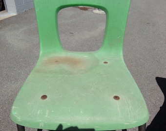 Industrial Childs Chair/Metal and Vintage