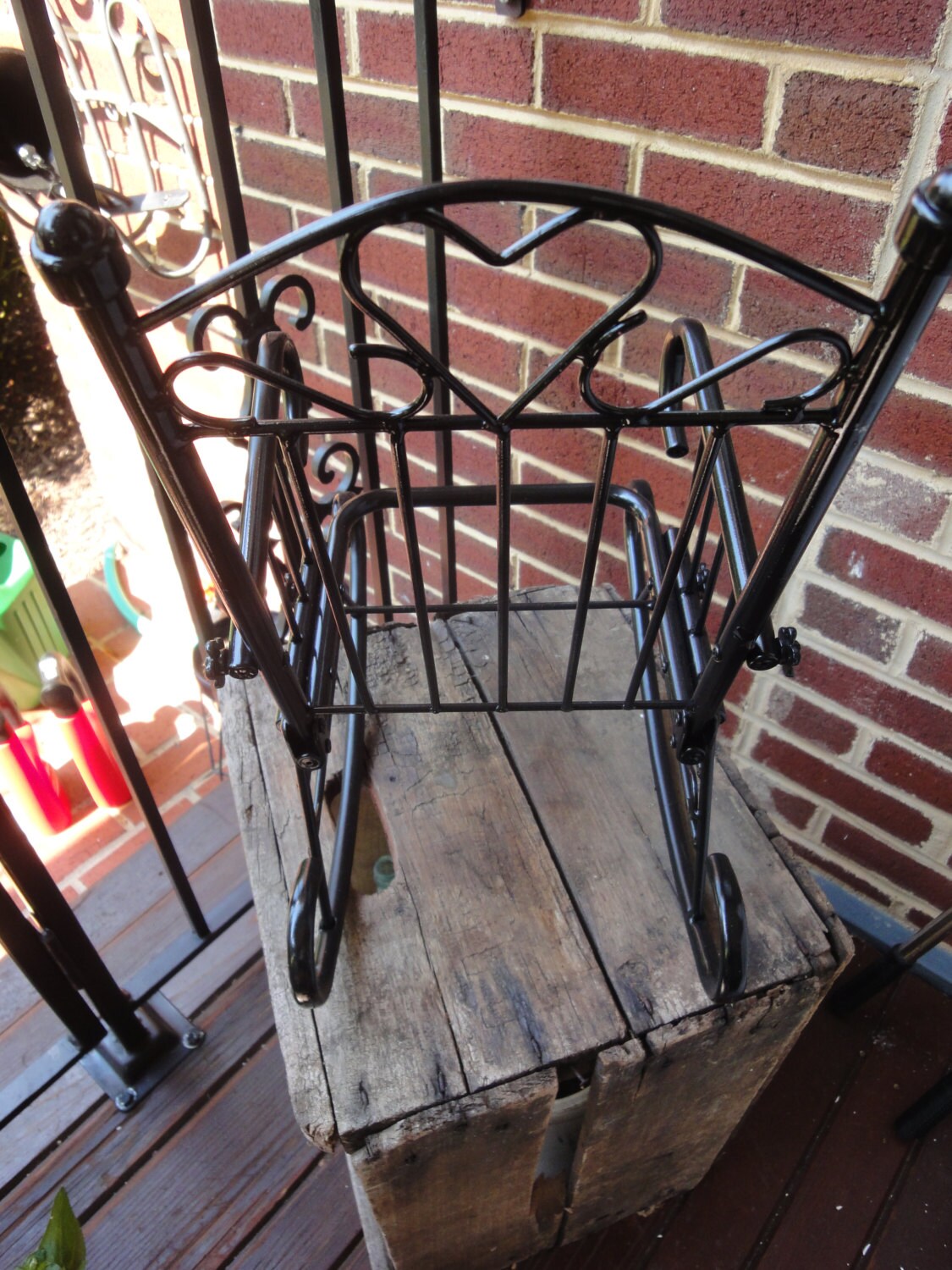 Vintage Iron Doll Rocking Chair Plant Holder/Vintage Home Etsy
