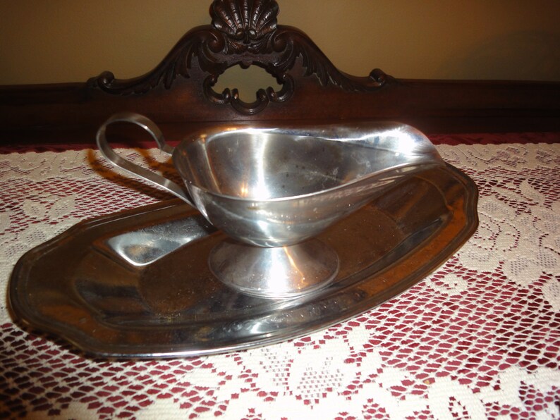 Irvin Ware Chrome Plate/Gravy Boat Made in The USA Etsy