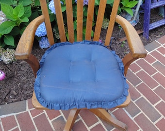 Antique Antique Oak Desk Chair/Antique Oak Office Swivel Chair/Antique Oak Chair/Office Chair/Antique Desk Chair