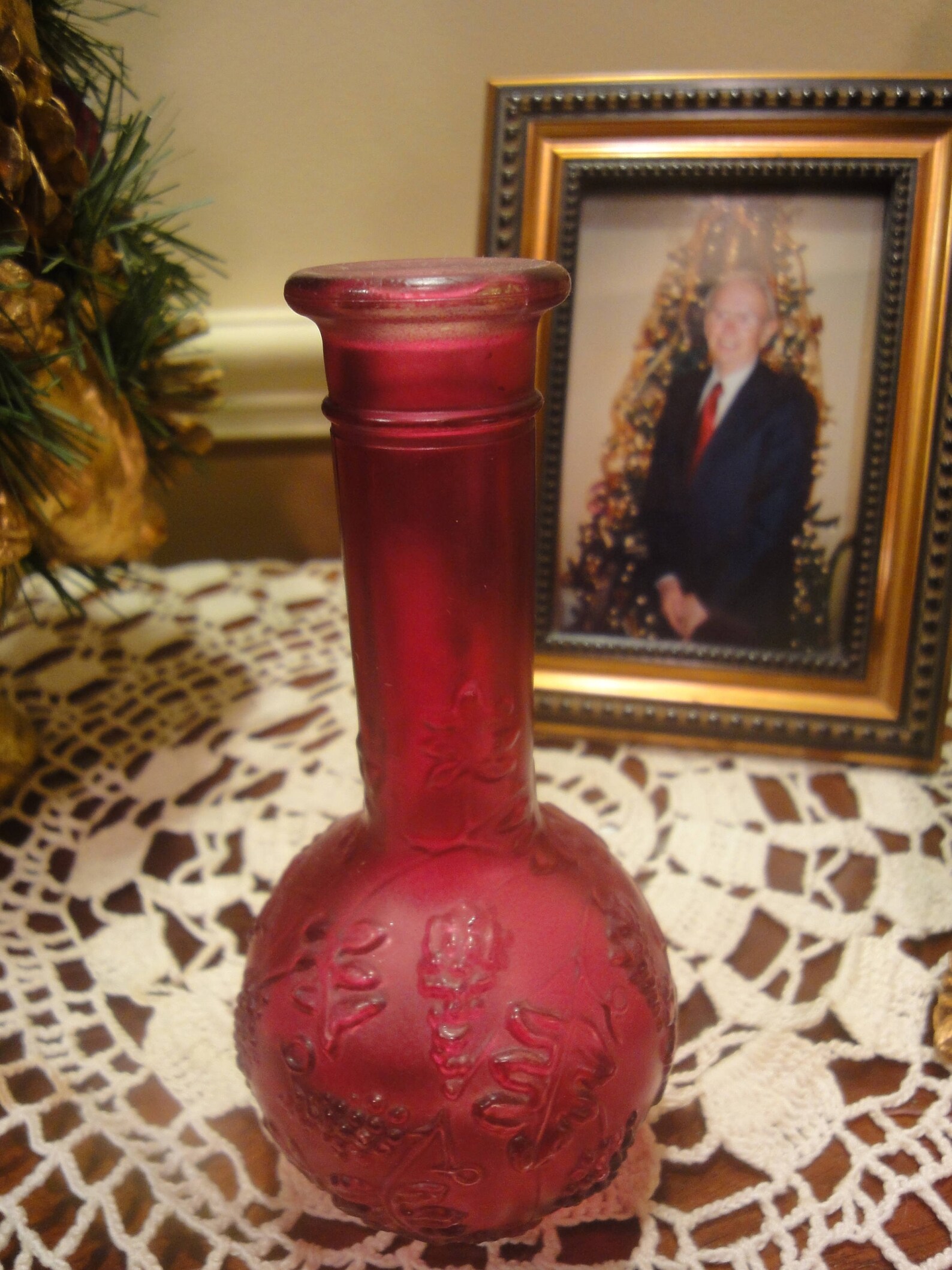 Avon Collectible Vase/Avon Burgundy Vase/Avon Bud Vase/Avon Etsy