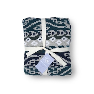 recycled cotton blanket stroller blanket Navajo Inspired Cotton Baby Layette Blanket: global nursery decor kilim inspired blanket