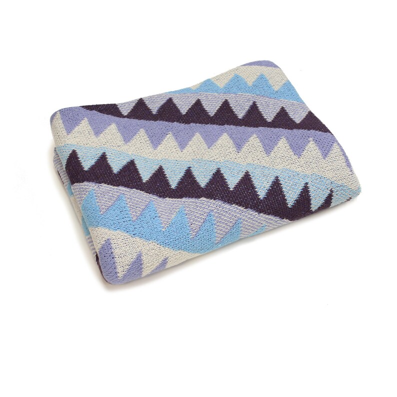 recycled cotton blanket stroller blanket Navajo Inspired Cotton Baby Layette Blanket: global nursery decor kilim inspired blanket