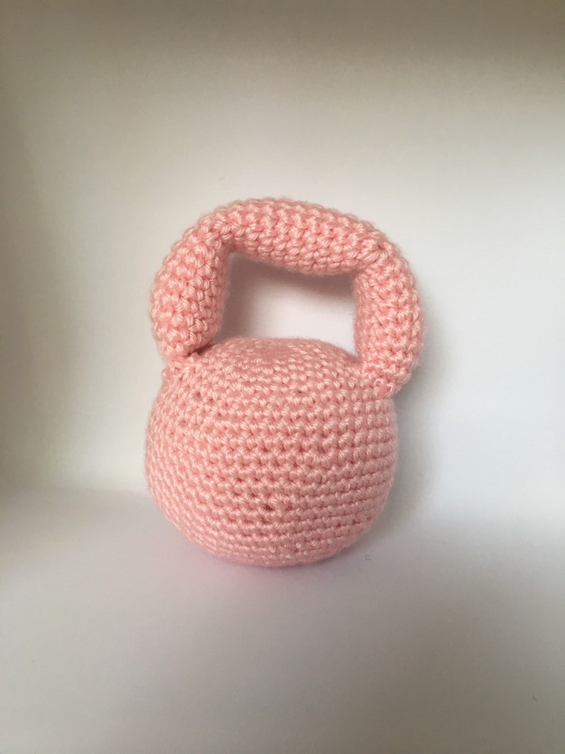 Crochet Baby Kettlebell Rattle Etsy