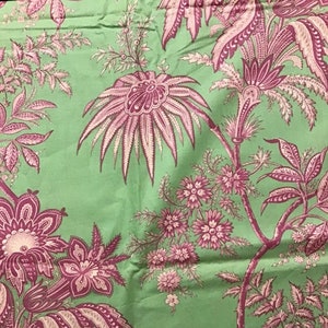 Amy Butler Charm large floral vine print, aqua, green, pink, blue, out of print