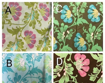 Amy Butler Daisy Chain Estampado Sweet Jasmine, azul, verde, rosa, agotado