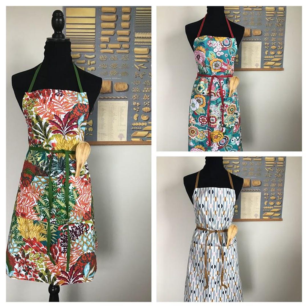 Wipeable Apron, Carpenter Style, Adjustable, French Fabric - Etsy