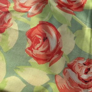Amy Butler Love Tumble Rose, orange, coral, green, out of print