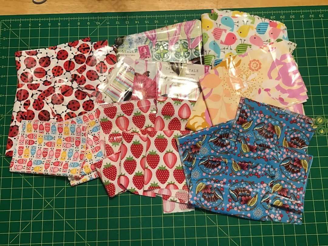Laminate Scrap Pack Laminated Cotton Fabric Scraps for Small Etsy