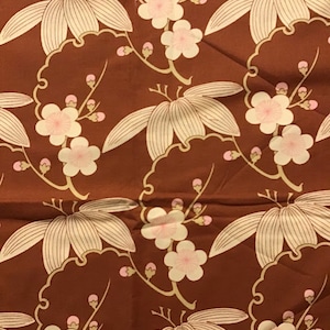 Amy Butler Midwest Modern Floral Trailing Cherry print, pale green, pale pink, out of print