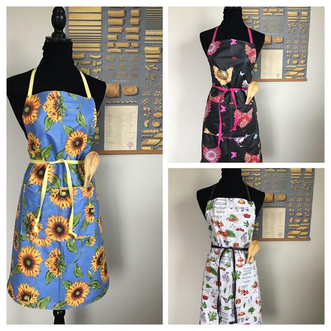 Wipeable Apron, Carpenter Style, Adjustable, French Fabric - Etsy