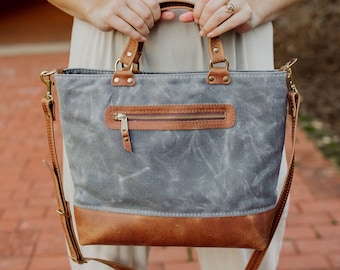 The Brynn Bag, waxed canvas bag, crossbody bag