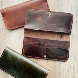 Leather Long Wallet