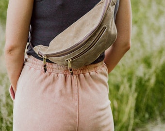 The Jersey Bag, field tan, hip bag, waist bag, fanny pack, sling bag