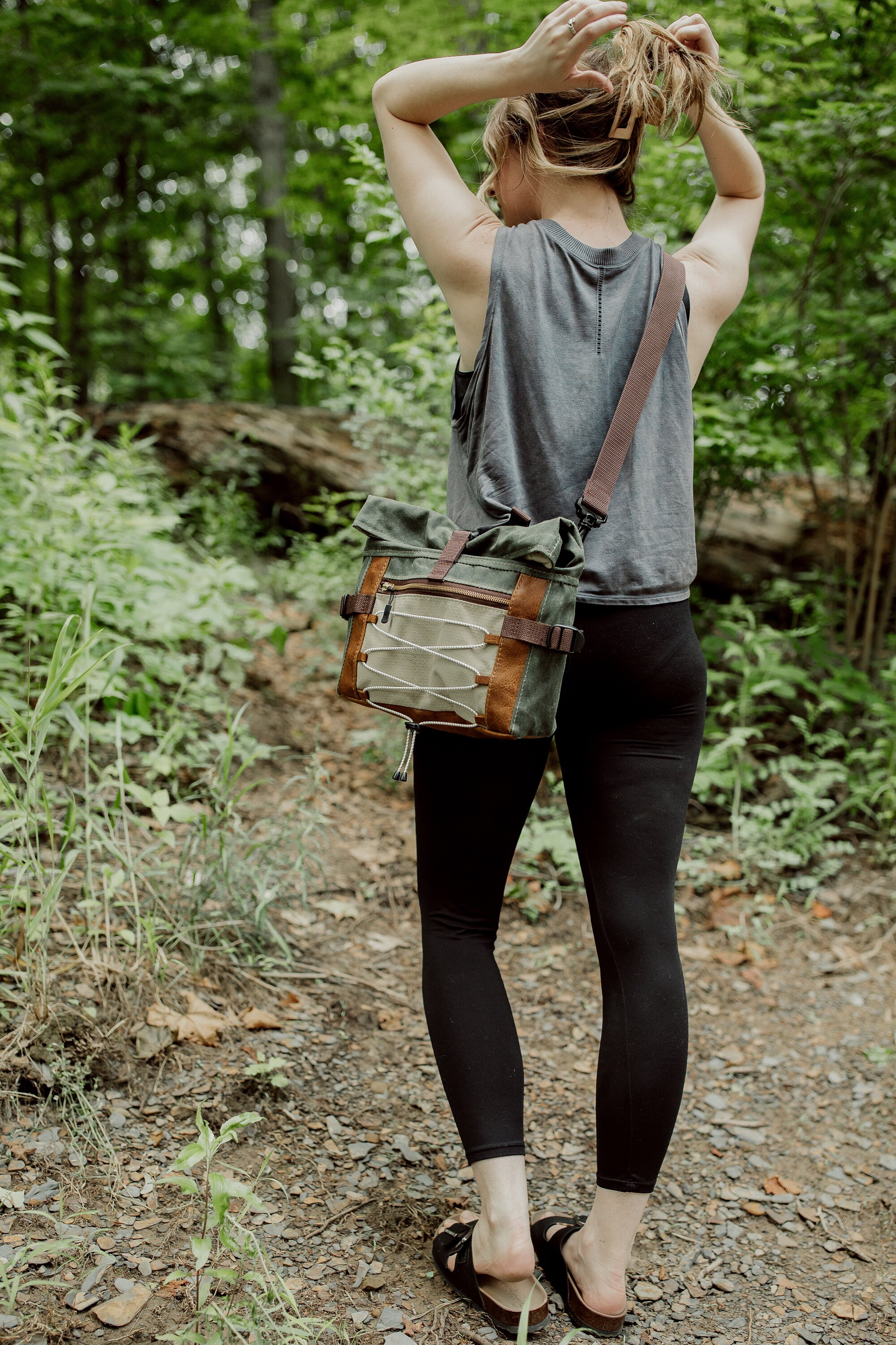 The Denver Roll-top Bag, Hip Bag, Crossbody Bag, Waxed