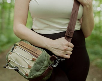 The Boulder Bag- hip bag, fanny pack, waxed canvas