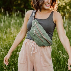 The Jersey Bag, olive green, hip bag, waist bag, fanny pack, sling bag image 5