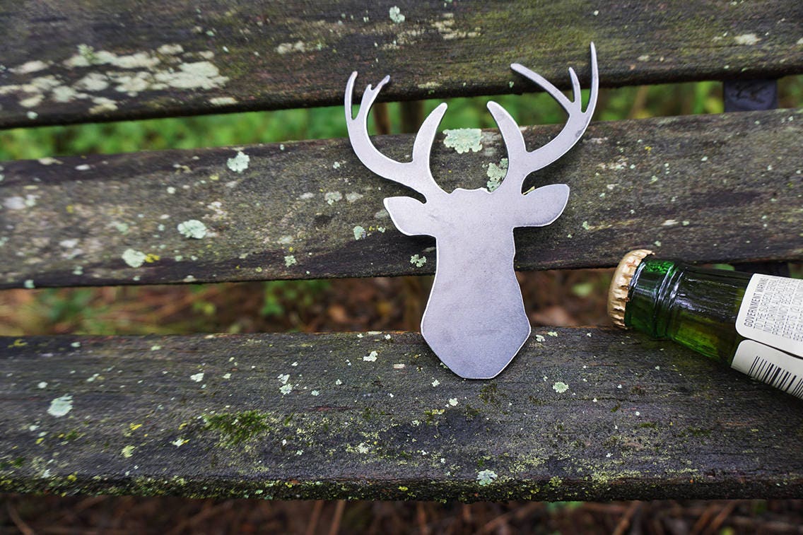 HIBRO Wireless Can Opener Bottles Opener Deer Head Shaped Opener Novelty  Beverage Opener Bar Kitchen Tool Gift For Wedding Christmas Birthday 