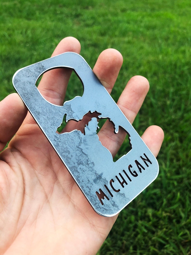 rvmetalshop State Shape Bottle Opener