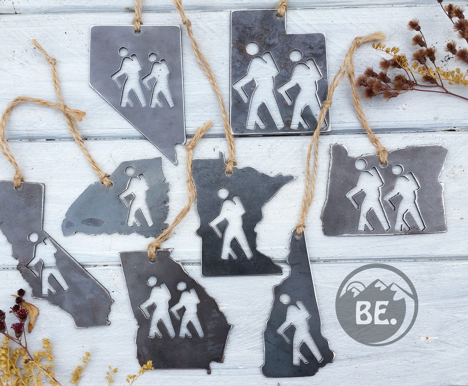 RAW STEEL STATE HIKER ORNAMENT at Etsy