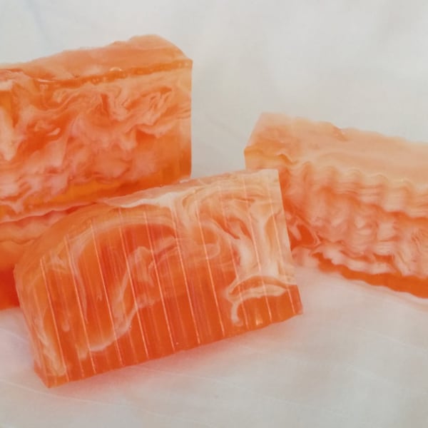 Satsuma Glycerin Soap 3.5 oz (95g) Hostess Thank You Gift - Mom Spa Party Favor - Baby Shower Favor  Gift - Bachelorette Party Favor