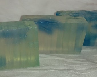 Beach Glass Glycerin Soap 3.5 oz 95g Hostess Thank You Gift, Spa Party Favor, Baby Shower Favor, Coworker, Little Luxuries Soapworks