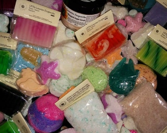 Half Price Bath and Body! Free Shipping Spa Gifts, Whoops! Mystery Surprise Box, Bath Bombs, Soap, Bath Salt, Shower set