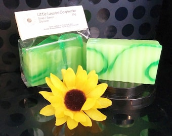 Lime Margarita 3.5 oz Glycerin Soap 95g Hostess Thank You Gift - Mom Spa Party Favor - Baby Shower Gift - Little Luxuries Soapworks