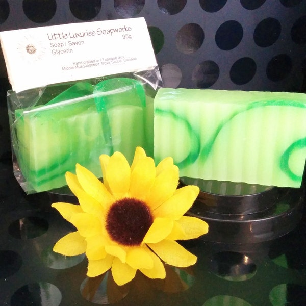 Lime Margarita 3.5 oz Glycerin Soap 95g Hostess Thank You Gift - Mom Spa Party Favor - Baby Shower Gift - Little Luxuries Soapworks