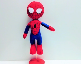Spiderman vs. Goblin Centerpiece Felt Decoration Centerpiece Birthday Decoration Stuffed Doll Table Decoration with Stand