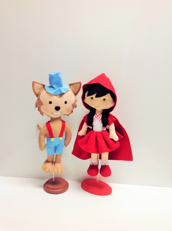 Little Red Riding Hood and The Wolf Centerpiece Decoration 15" Princess Centerpiece Birthday Decoration Il_570xn
