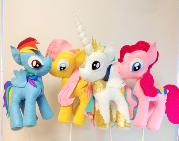 My Little Pony Centerpiece Felt Decoration Birthday Decoration 22" Tall Baby Shower Room Decor Il_570xn