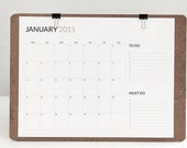 2015 minimum and functional calendar printable