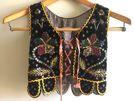 vintage child's sequinned polish/ ukrainian dance