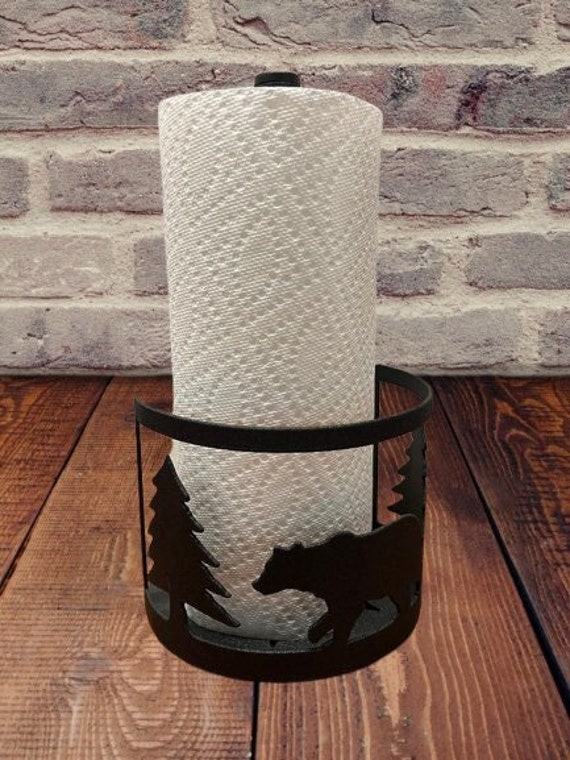Bear Steel Paper Towel Rack Counter Paper Towel Holder Tabletop