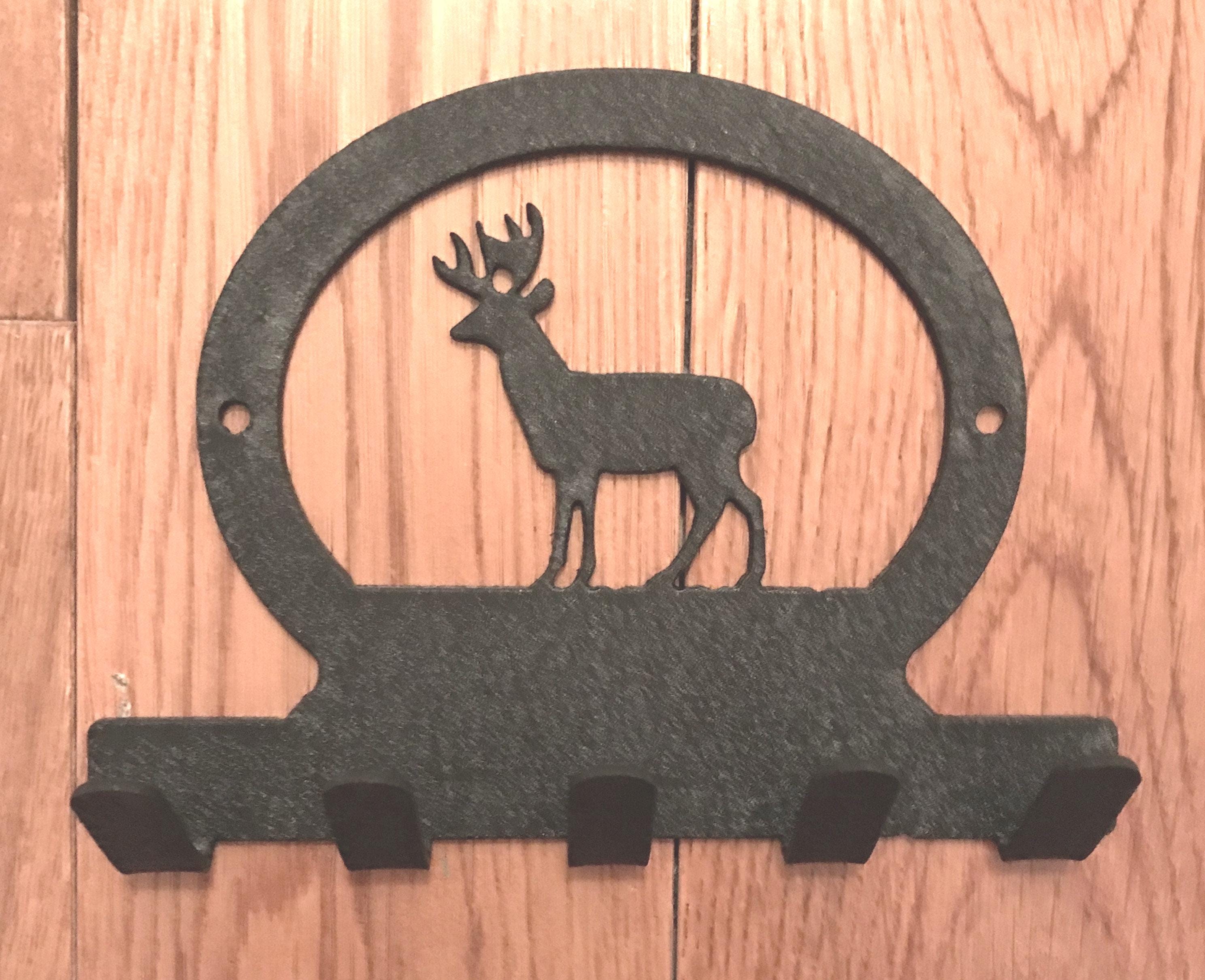 Deer Themed Steel Wall Key Rack