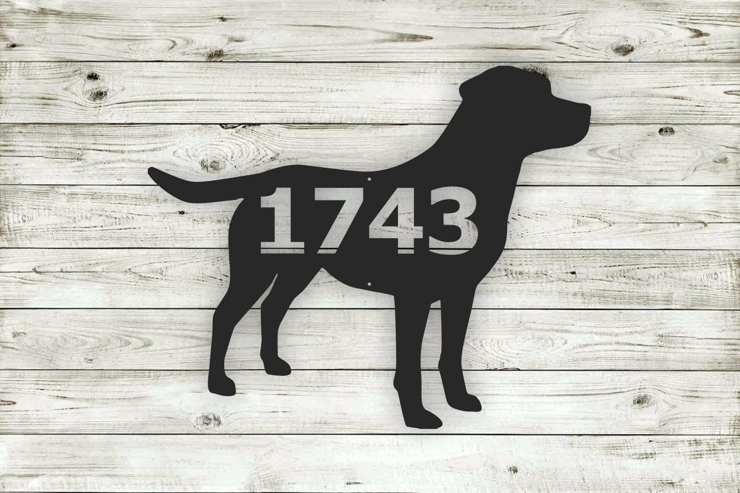 Black Lab Address Signs Black Yellow Chocolate Lab Labrador Custom Address Steel House Sign - Etsy